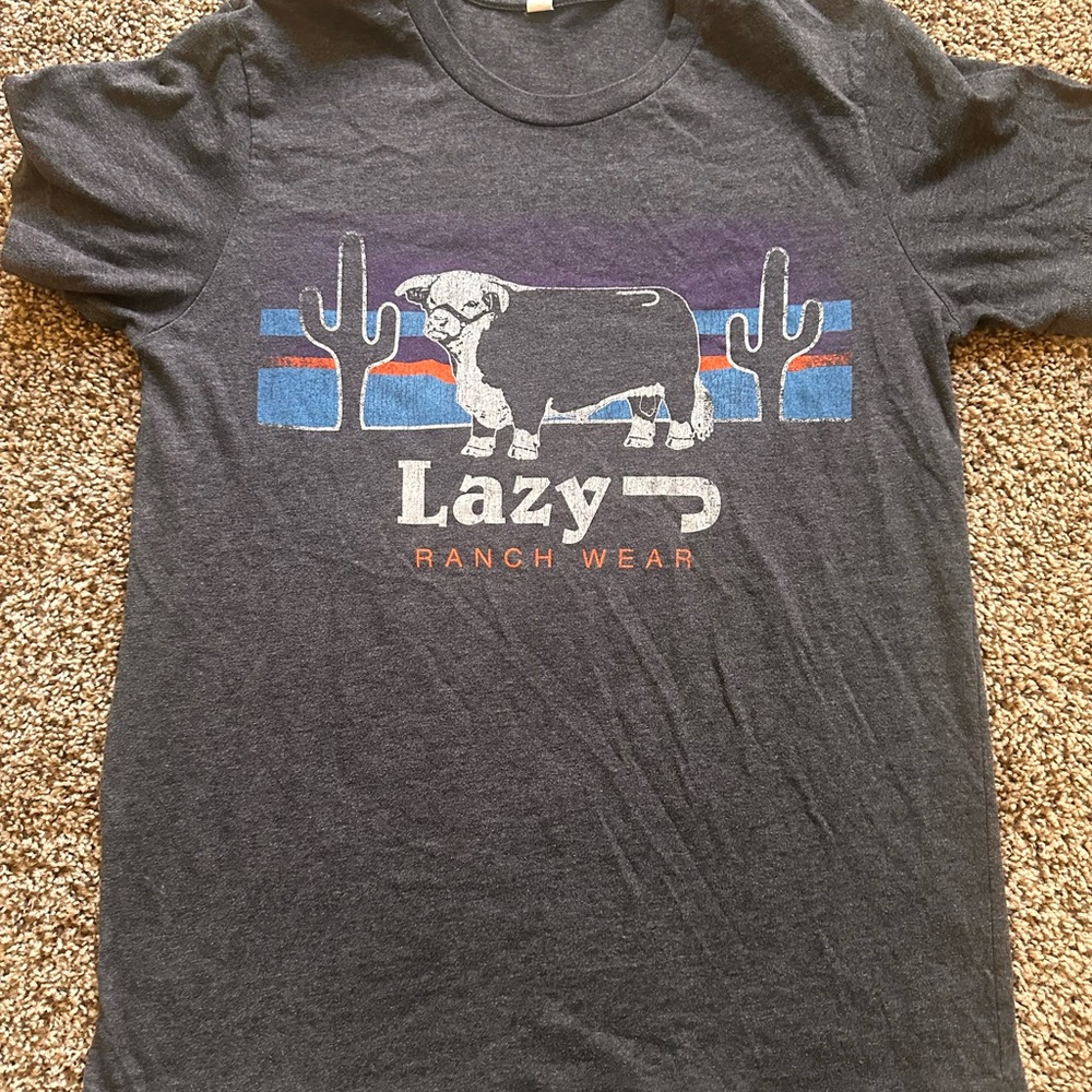 Gray Lazy J Ranch Wear T-Shirt